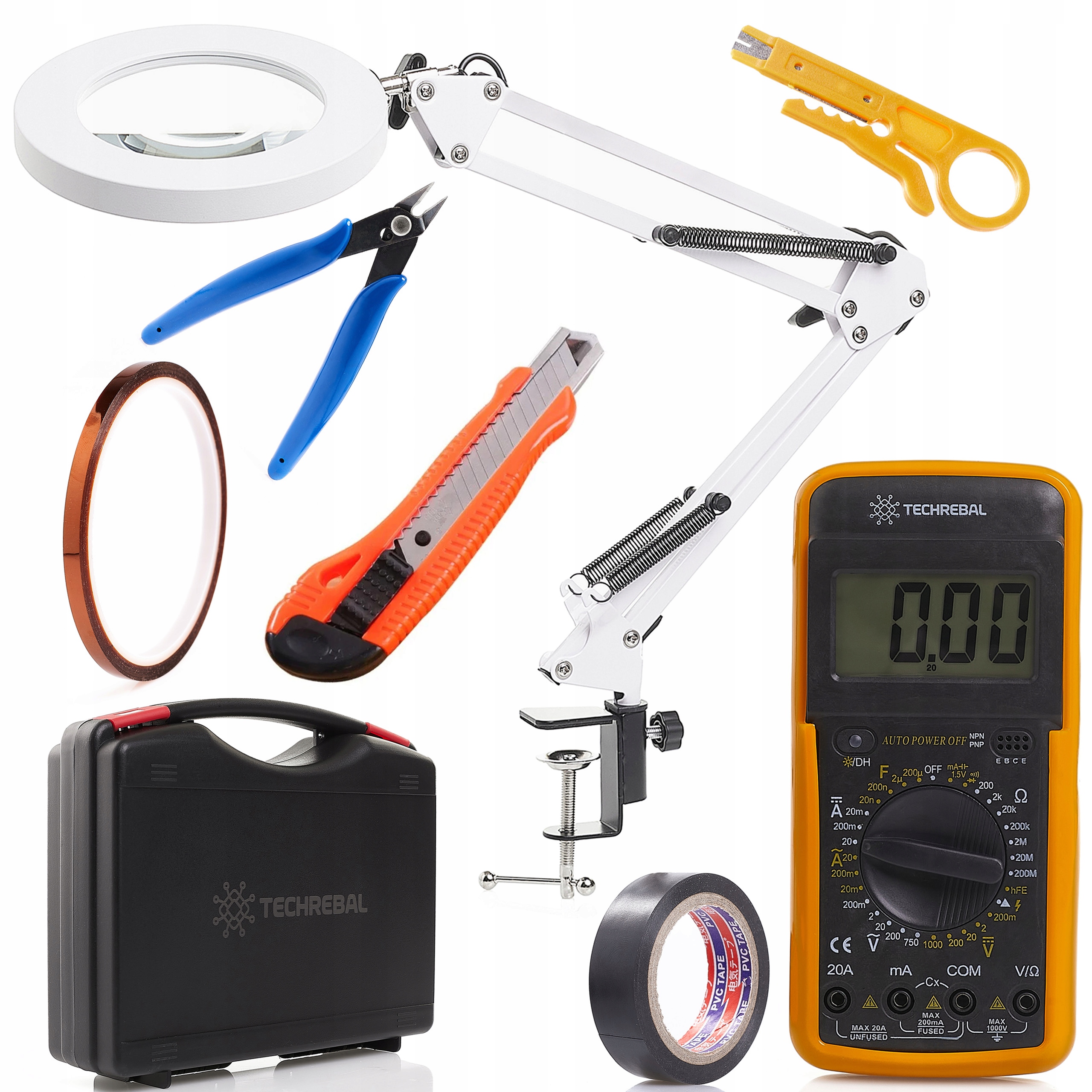 Lampa S Lupou A Osvětlením Měnič Multimetr Kufr S Příslušenstvím Servis