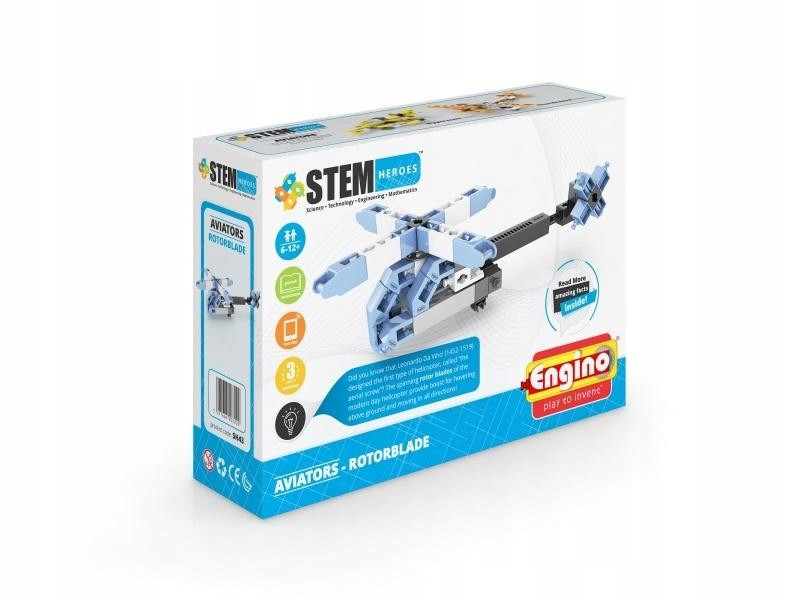 Zestaw KREATYWNOŚCI Układanka dla Dzieci KLOCKI BUDOWANIE AWIACJA ROTOBLADE Rodzaj element