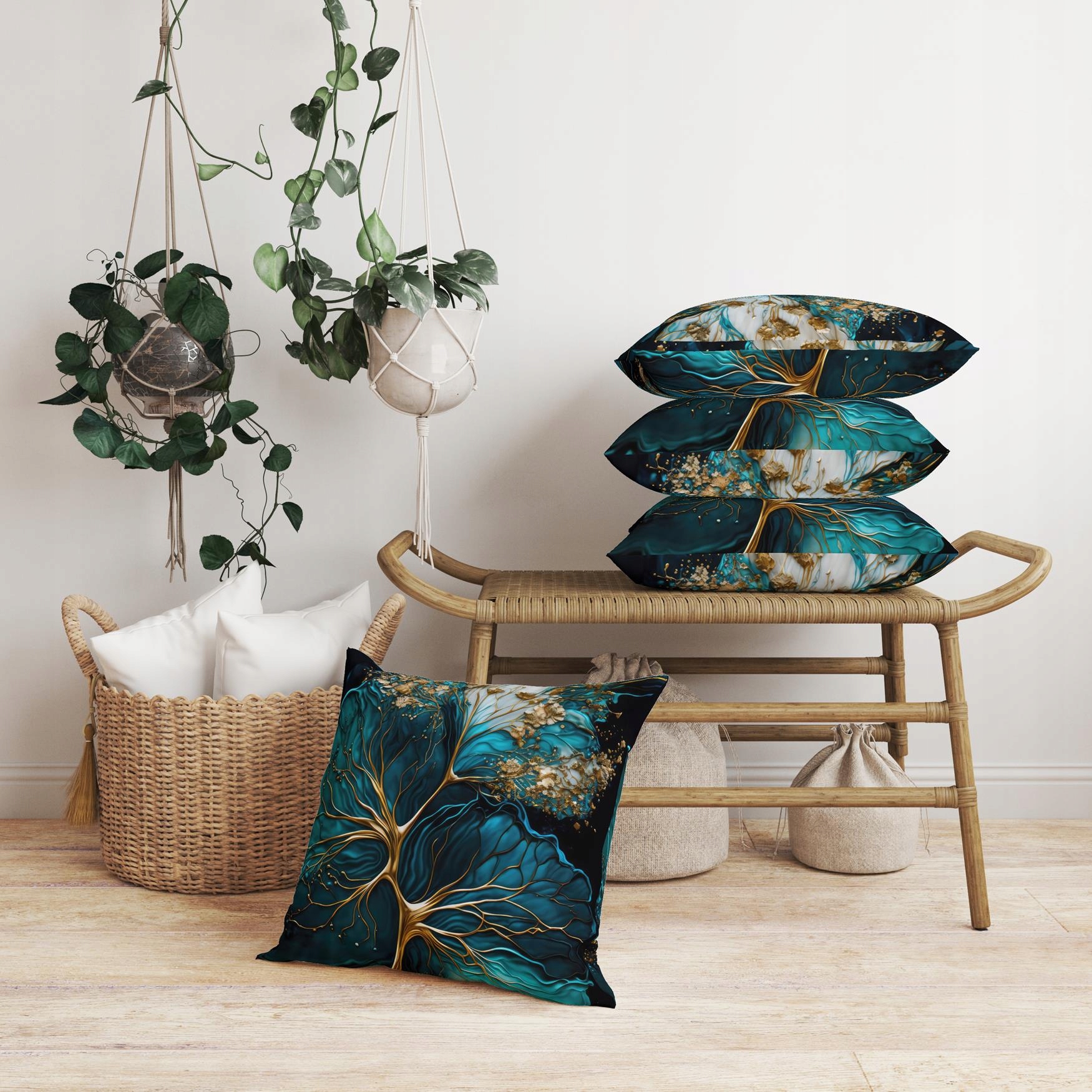 POSZEWKA NA PODUSZKĘ DEKORACYJNA 50x50 JASIEK 146 Materiał poliester