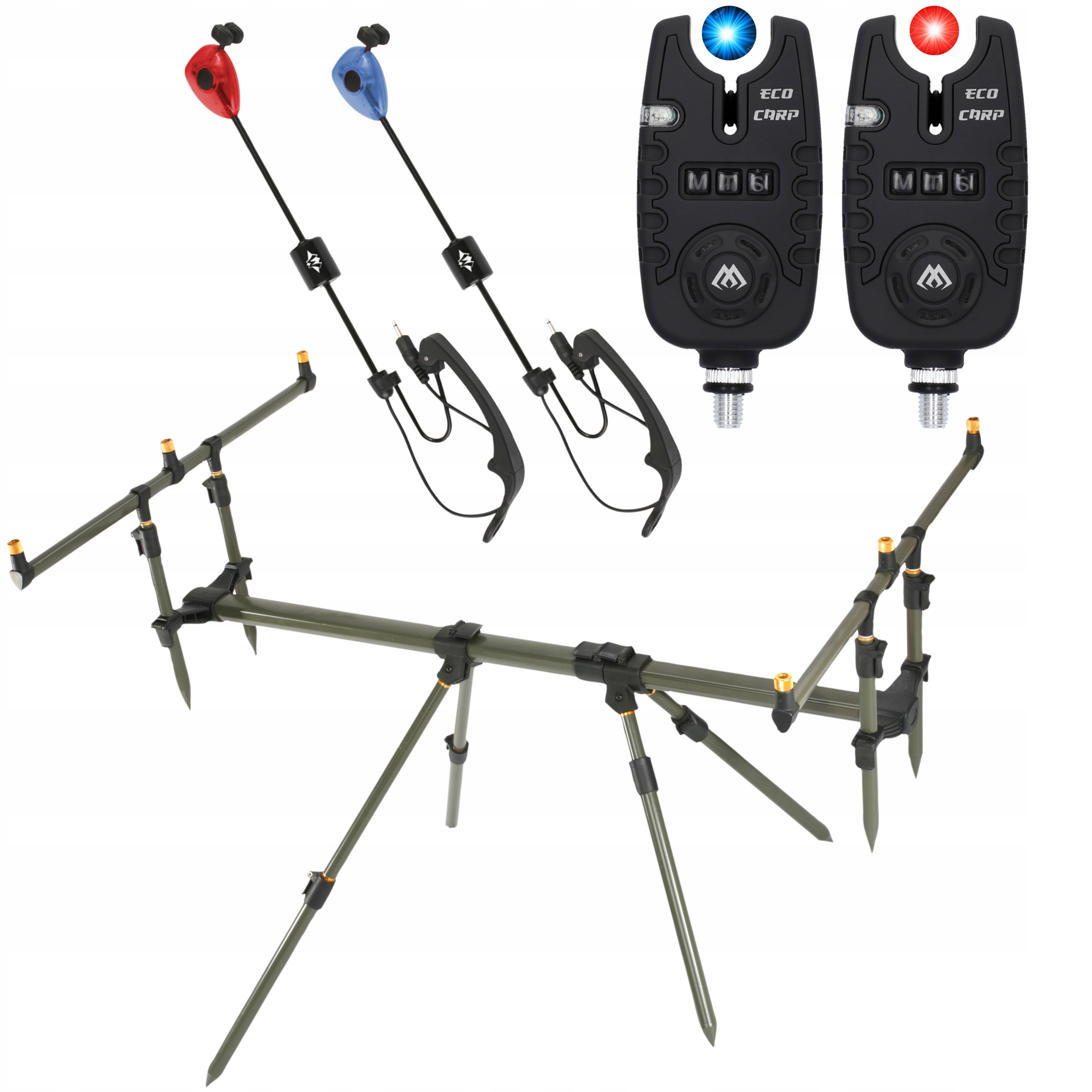 Zestaw Karpiowy Rod Pod 2x Sygnalizator Mikado
