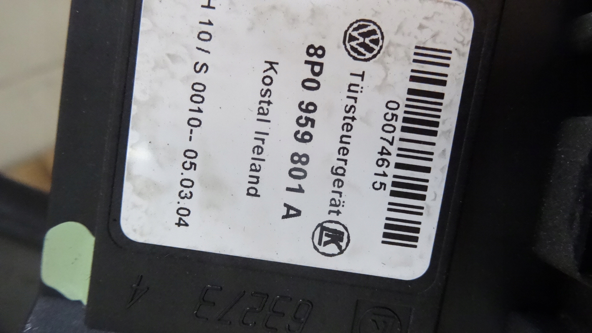 AUDI A3 8P PODNOŚNIK SZYBY LEWY PRZÓD 3D 8P0959801A Numer katalogowy oryginału 8P0959801A