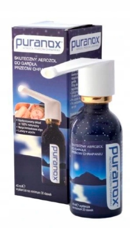 

Puranox aerosol do gardła na chrapanie 40ml