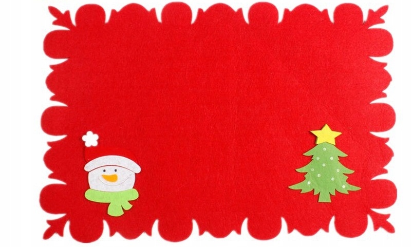 

Podkładki Świąteczne filcowe pod talerze Wzór 1