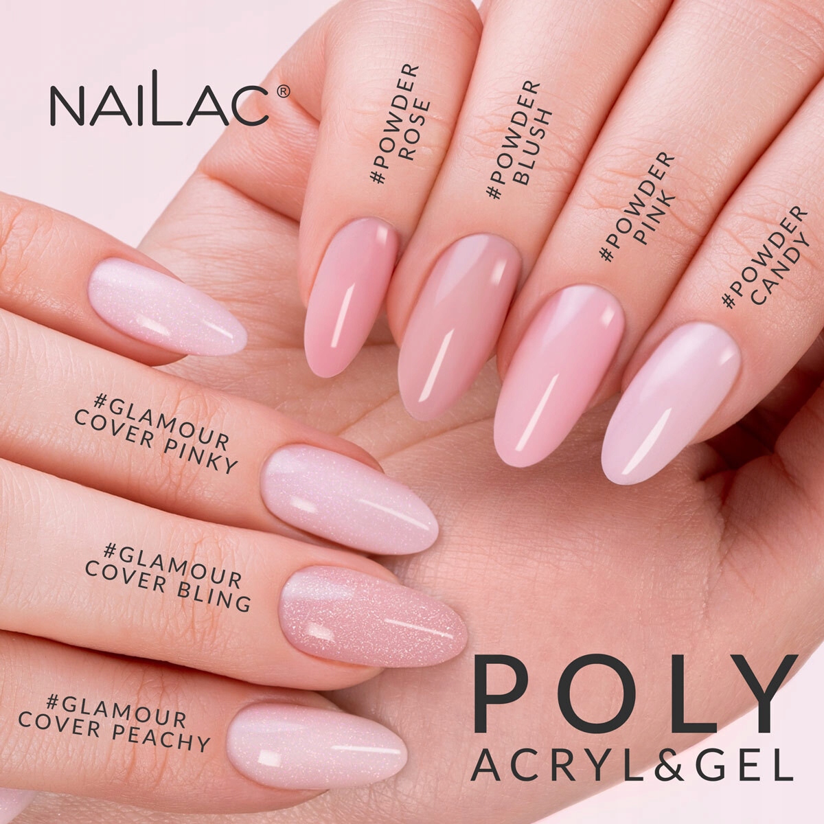 Poly Acryl&Gel #Powder Rose NaiLac Pojemność 30 ml