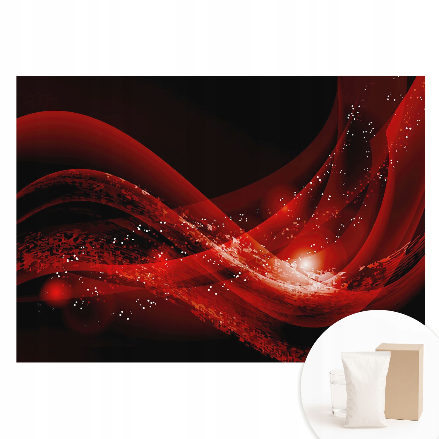 Flizelinová tapeta na zeď Premium Červený vír 312 x 219 cm