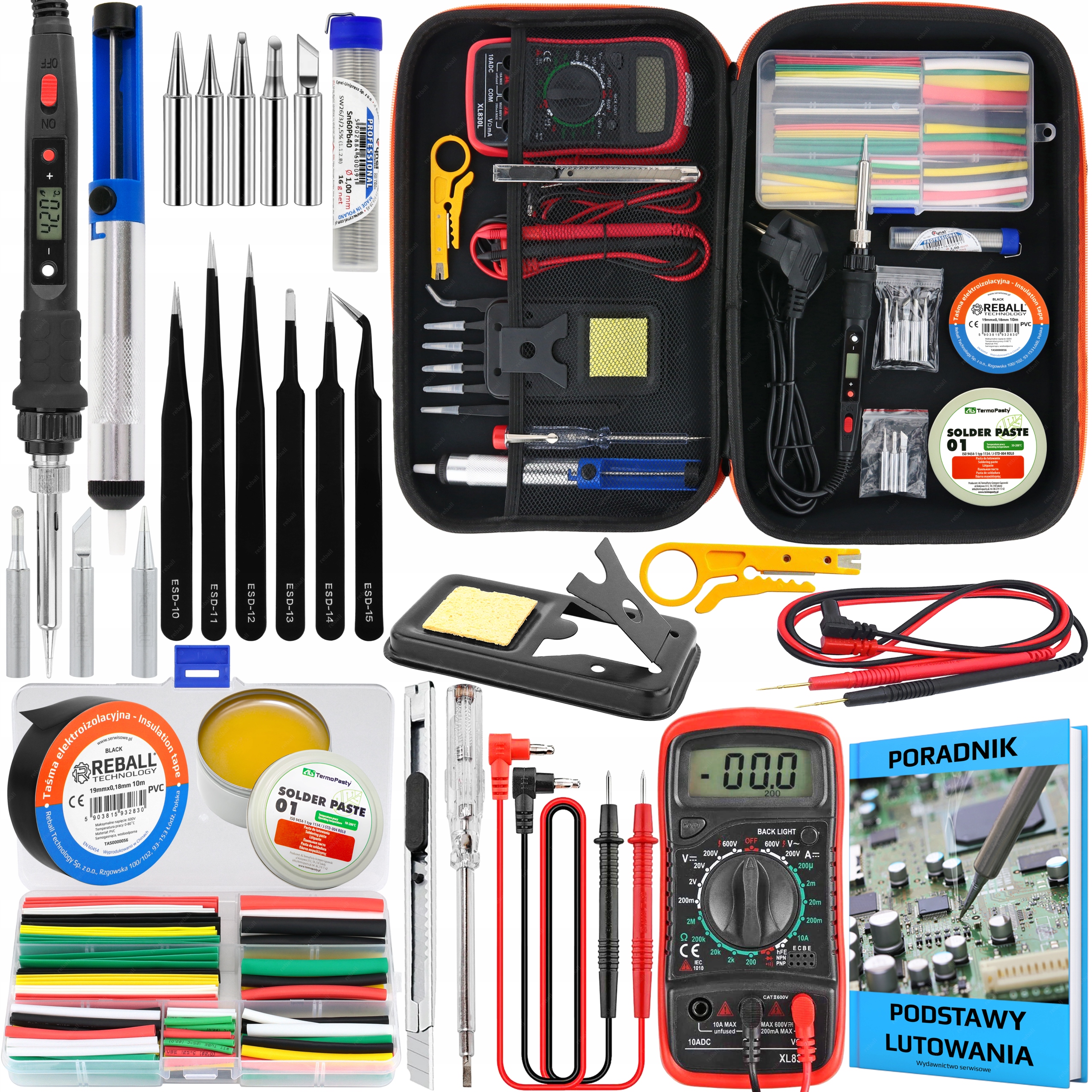 Přesná Páječka 80W Nová Varianta Sada Multimetrů Návod 29 Ks XXL