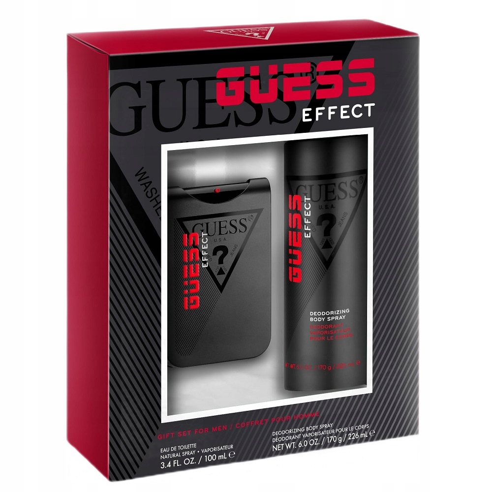 Guess Effect zestaw woda toaletowa spray 100ml dezodorant spray 226ml