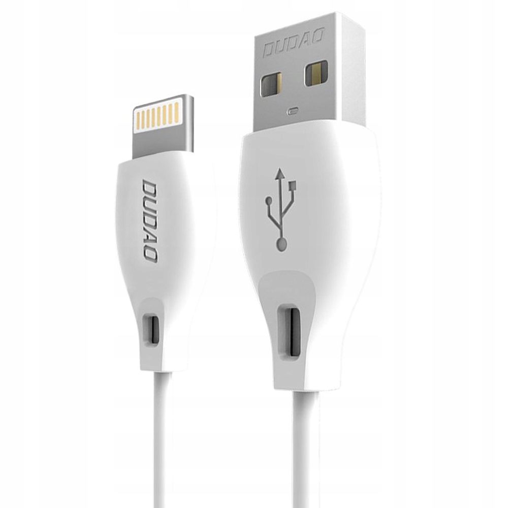 Dudao przewód kabel Usb Lightning 2. 4A 1m biały (L4L 1m white) Dudao