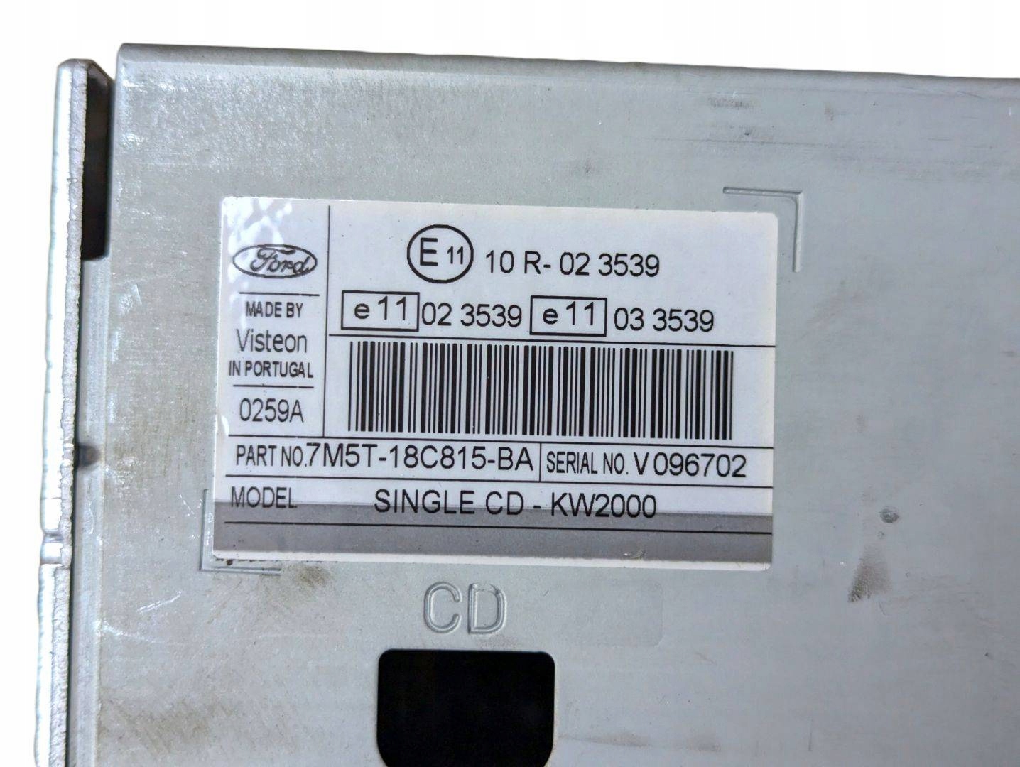 Radio samochodowe Ford Focus 2 2008 7M5T-18C815-BA