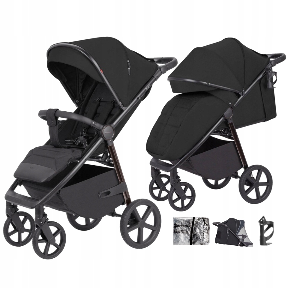 Carrello Bravo Plus Spacerówka Wózek Dla Dziecka Do 22 Kg Duże Koła Folia