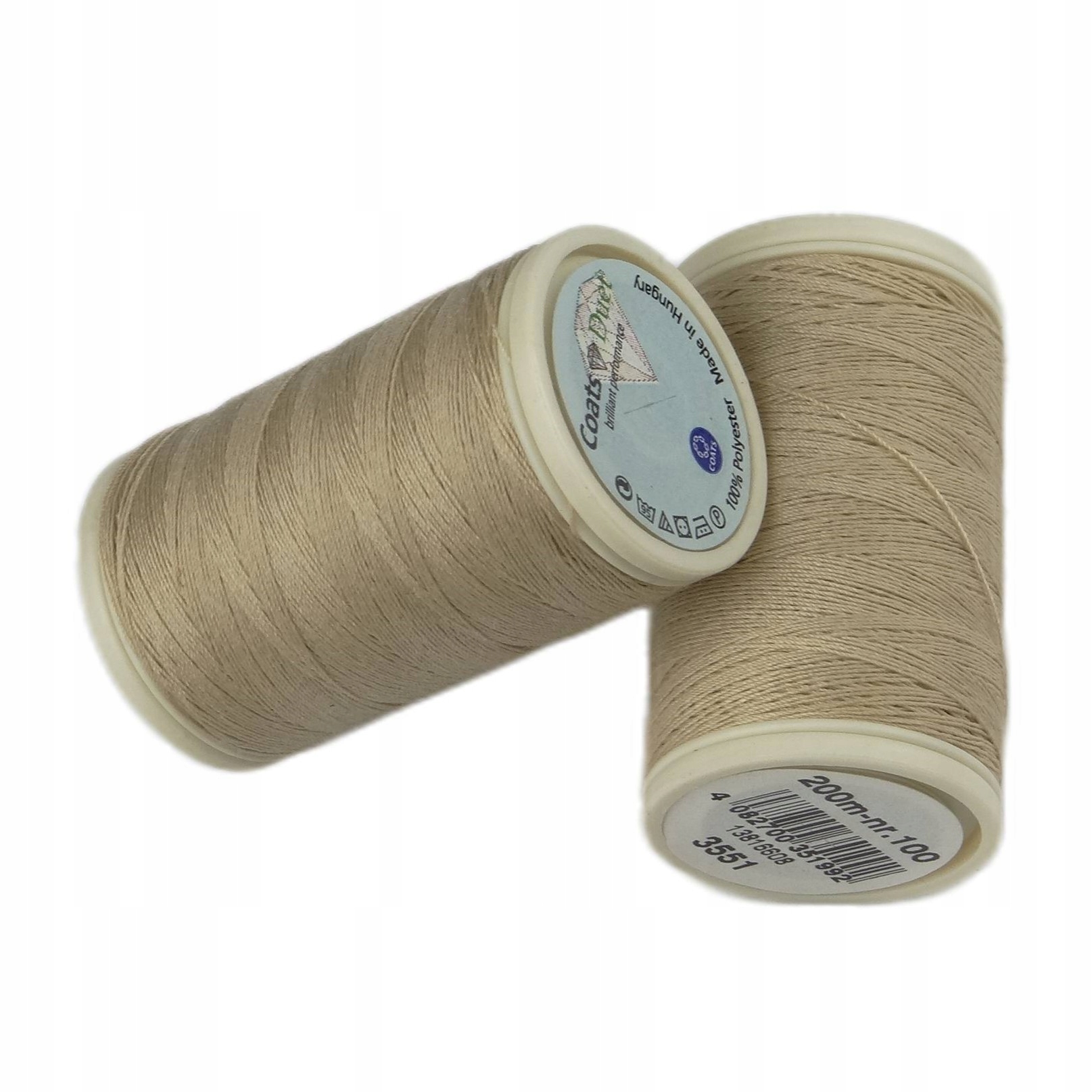 Nici krawieckie poliestrowe Coats Duet 200m 3551