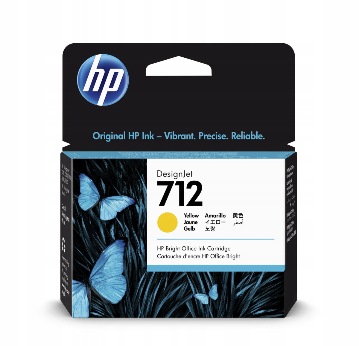 Hp 712 Atramentová náplň žltá (29ml); 3ED69A 3ED69A