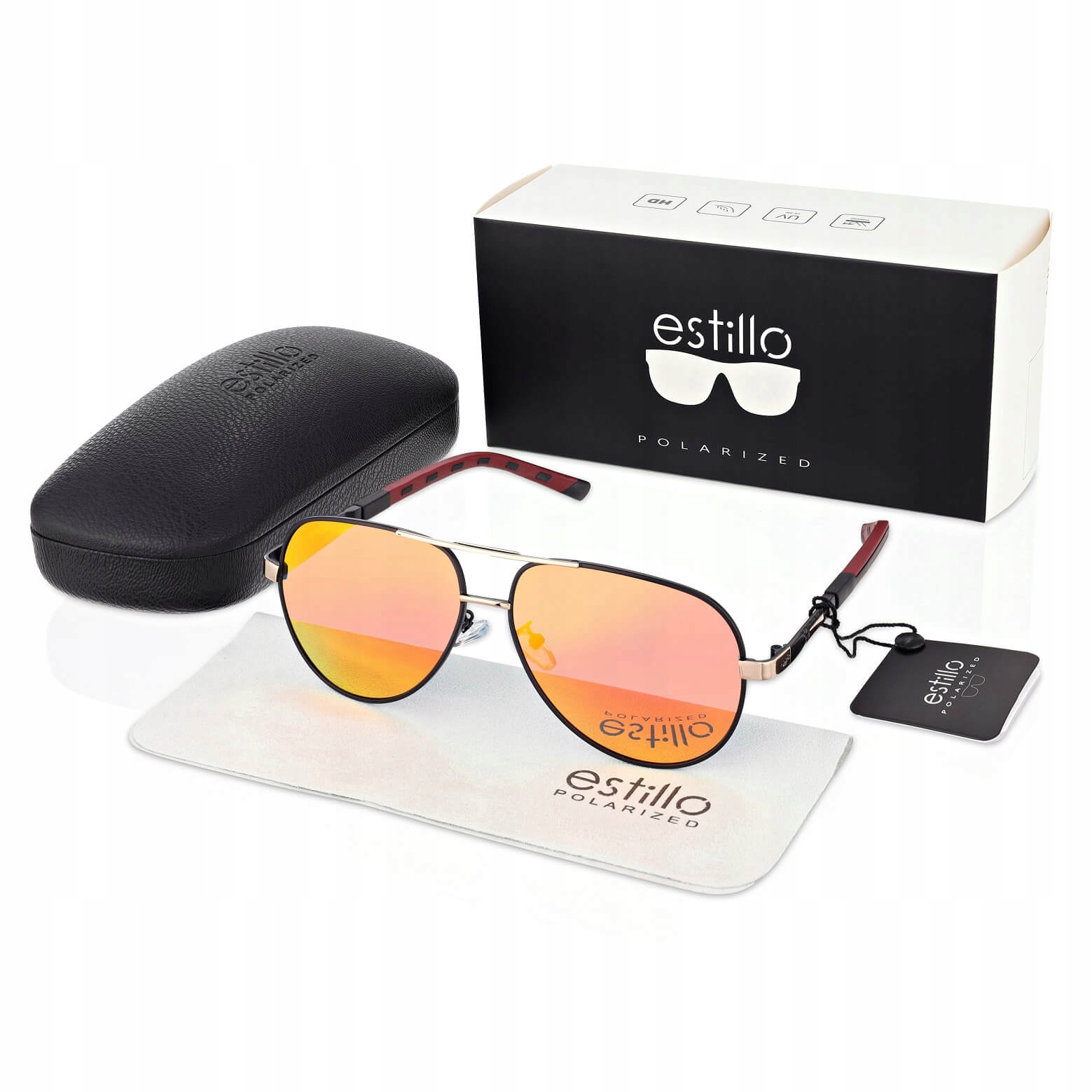 Pánské polarizační sluneční brýle Estillo příslušenství