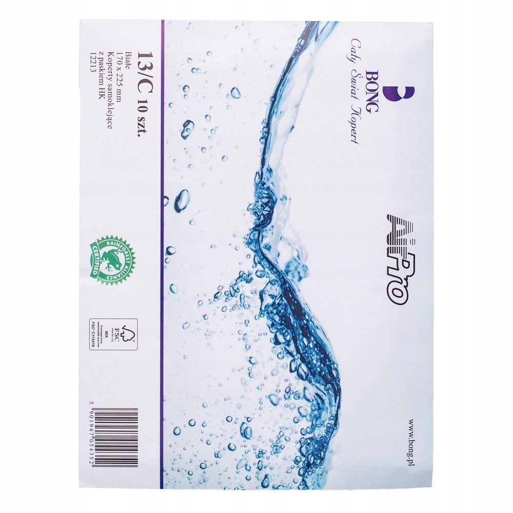 

Koperta bąbelkowa Bong C/13 170x225mm 100szt