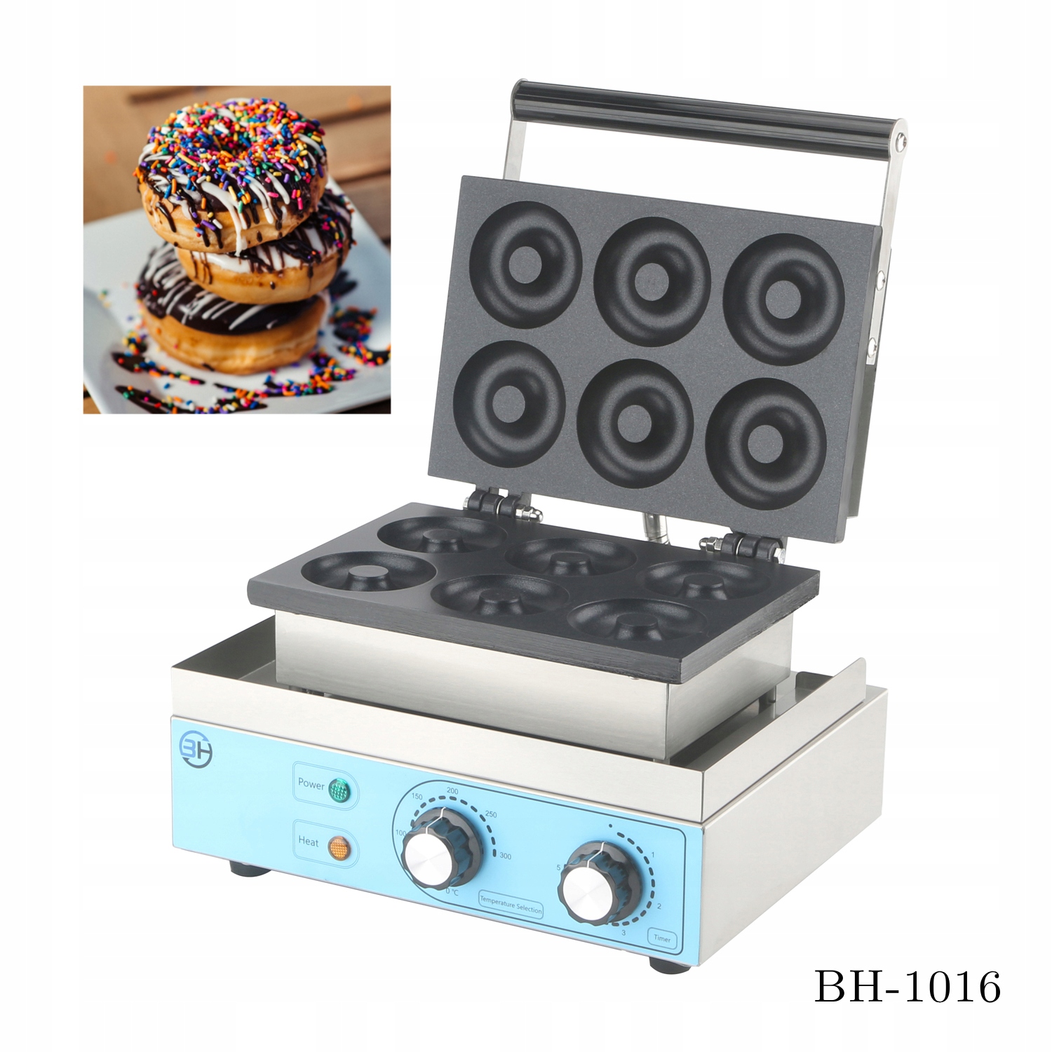Mini pączki/gofry donut maszyna profesjonalna gastronomia 1550 W CUKUS