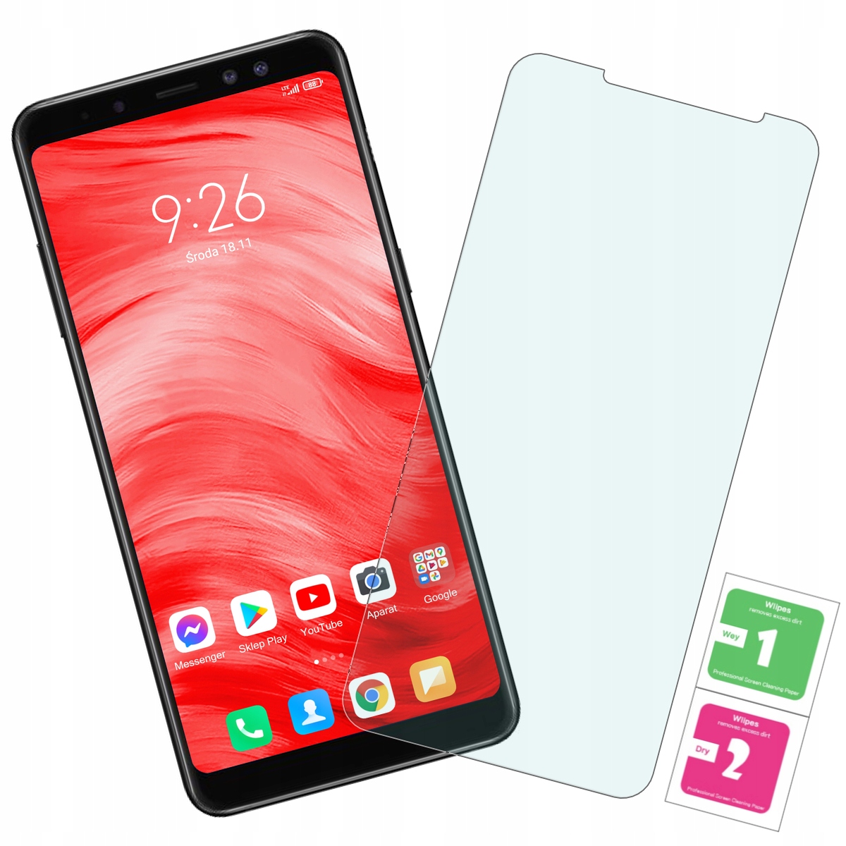 

Szkło Hartowane Ochronne do Samsung Galaxy A8 2018