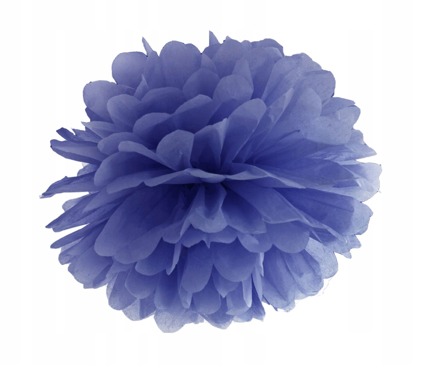 

Pompon Z Bibuły granatowy 25 cm na ślub wesele