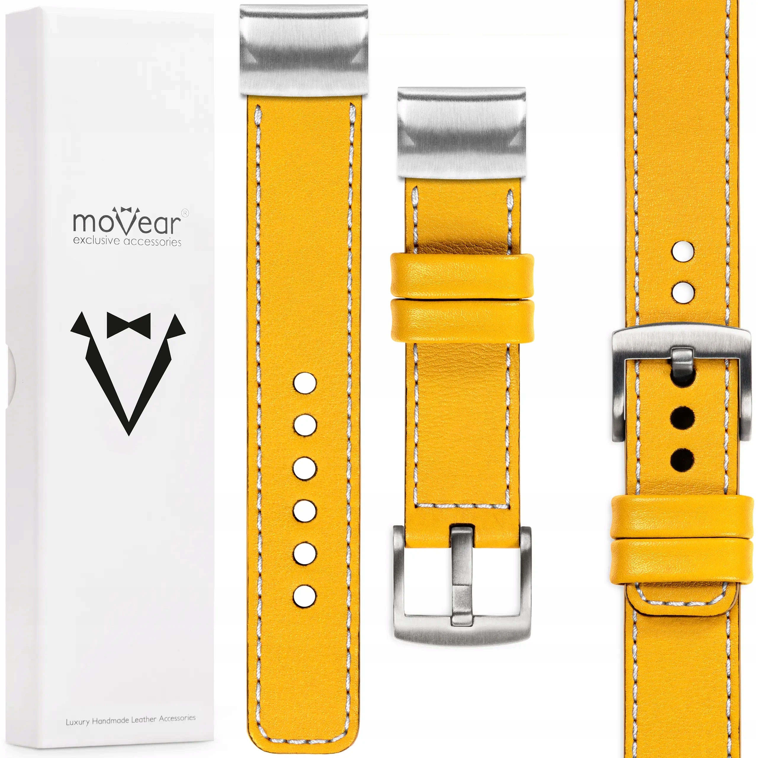 Pásek pro Garmin Fenix 8s 7s 6s 5s QuickFit 20 mm kožený Movear