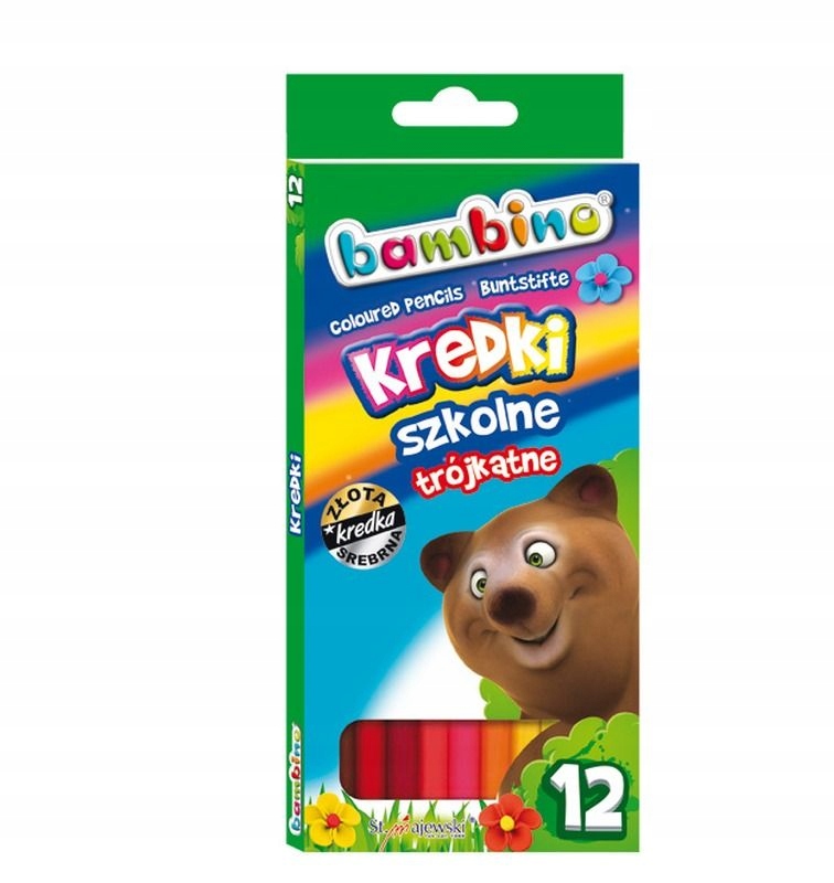 

Kredki ołówkowe Bambino trójkątne/12 szt/18cm