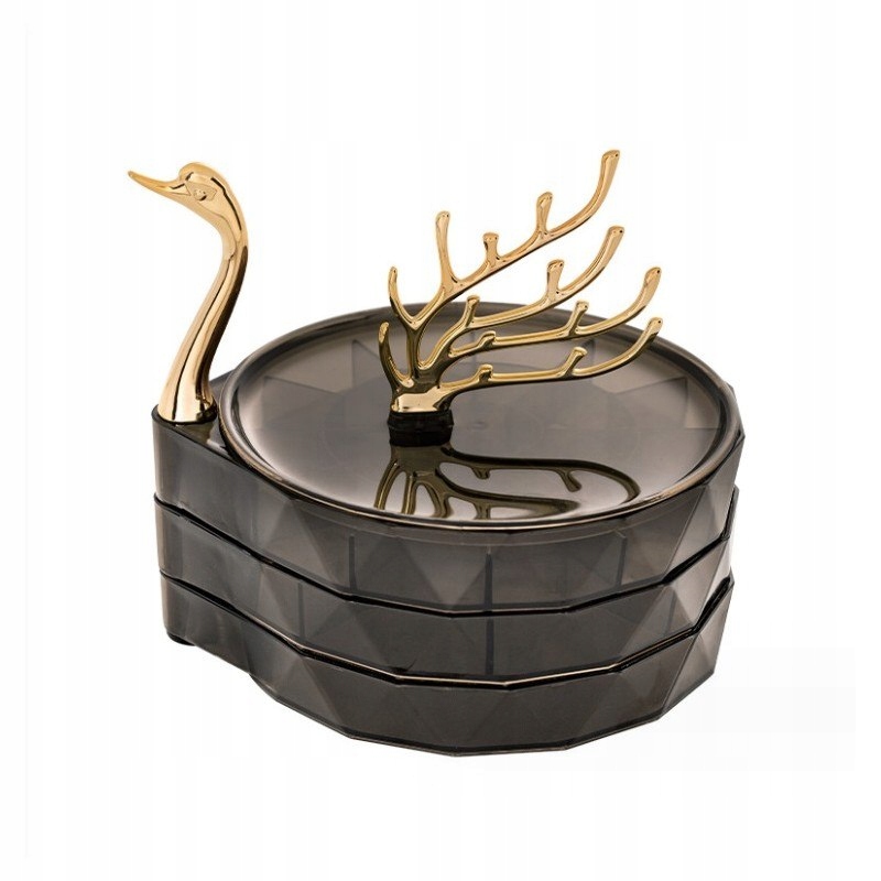 ORGANIZER NA BIŻUTERIĘ ŁABĘDŹ SZAFECZKA Z SZUFLADKAMI Marka inny