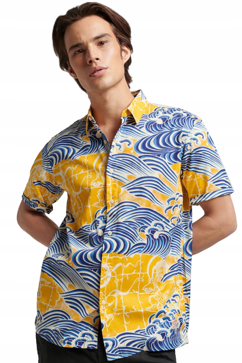Superdry Žlutá Košile S Pravidelným Vzorem (M)