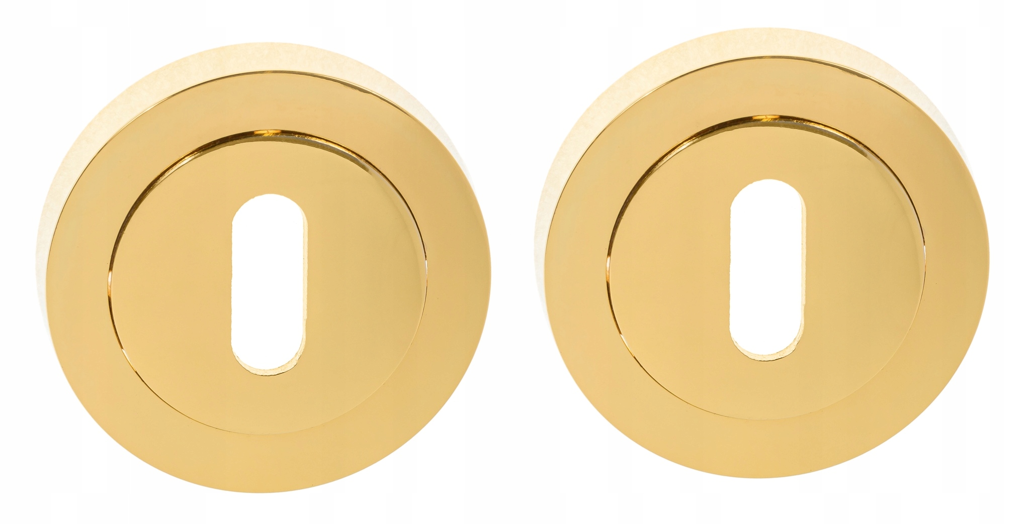 

Kuchinox rozeta różowe złoto klamka Elika na klucz