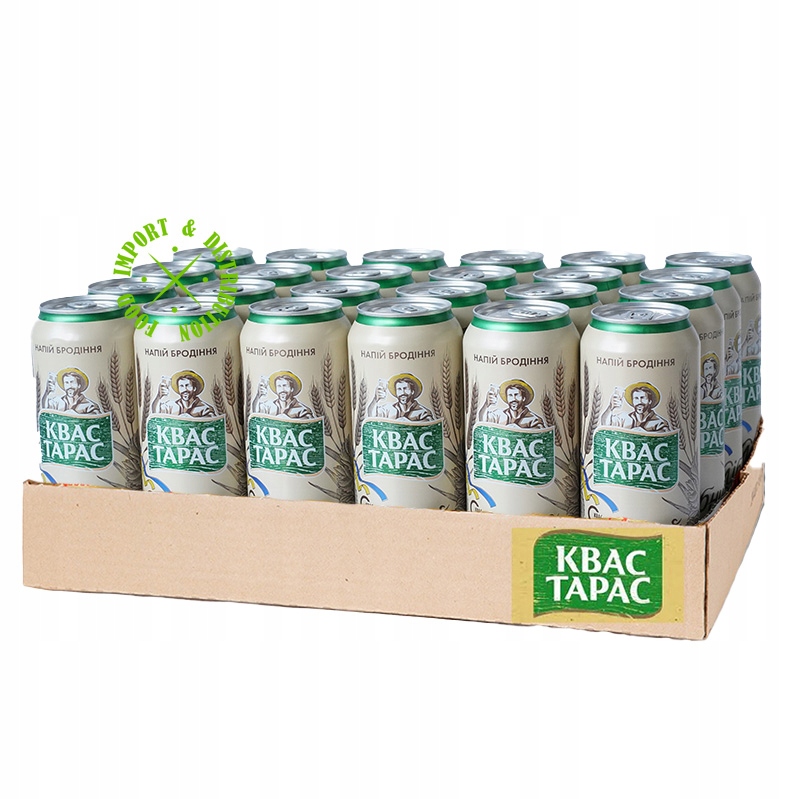 Kwas chlebowy Naturalny Taras Prawdziwy tradycyjny smak 24 puszki x 0,5L