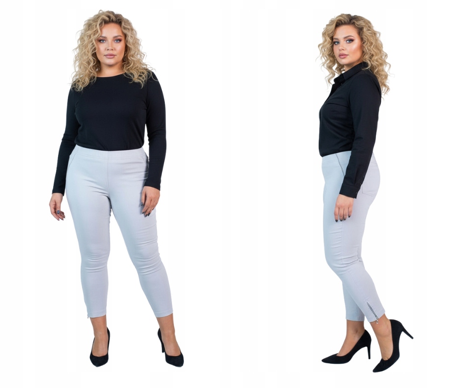 Kalhoty s zipy Cevlar, barva světlá holubí, velikost 38