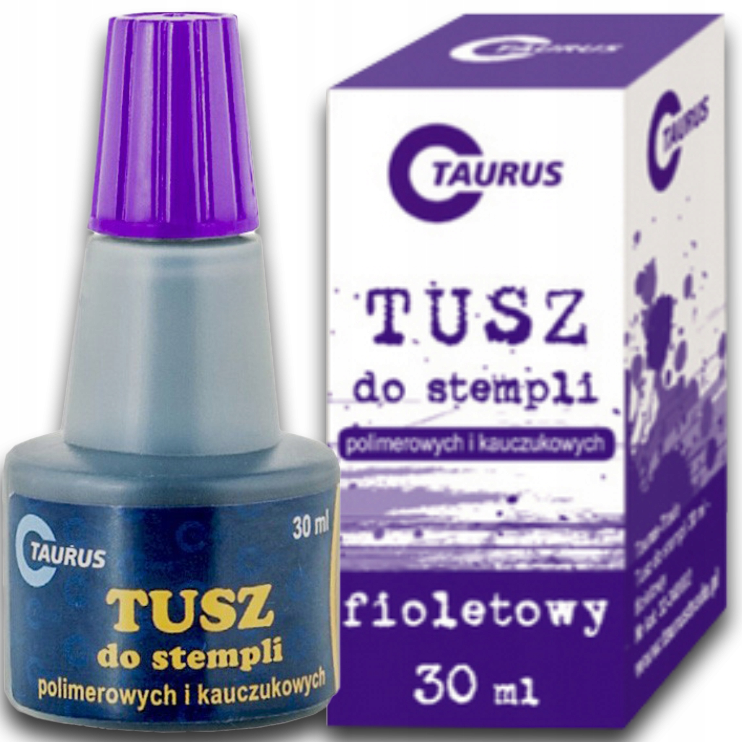 TUSZ DO STEMPLI PIECZĄTEK 30 ML FIOLETOWY TAURUS