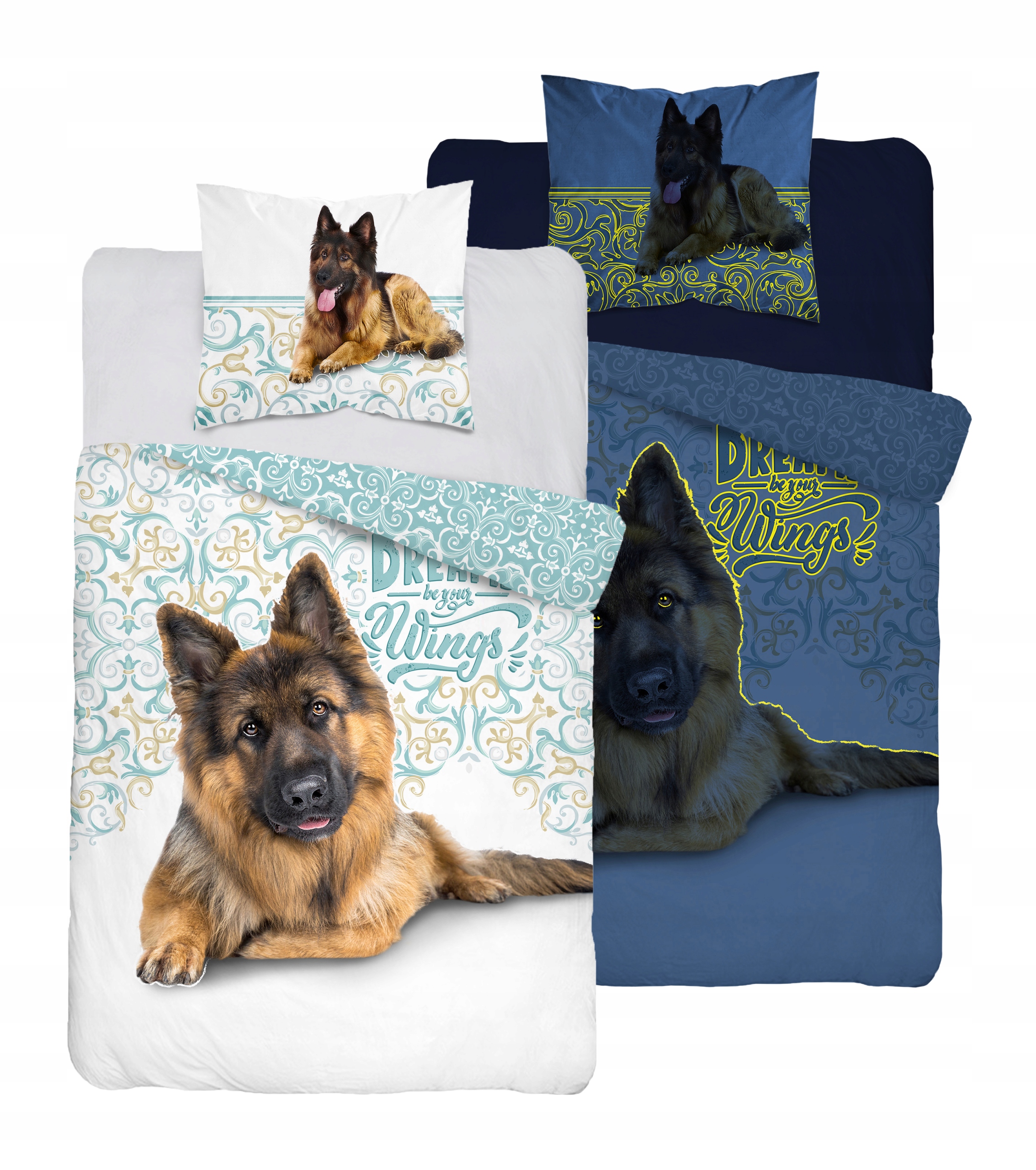 

Pościel świecąca ciemności 160x200 pies wilczur