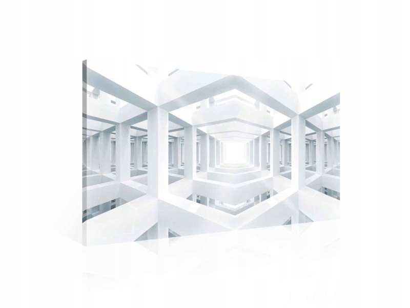 Obraz 100x75 Abstrakce 3D futuristická architektura geometrie tunel