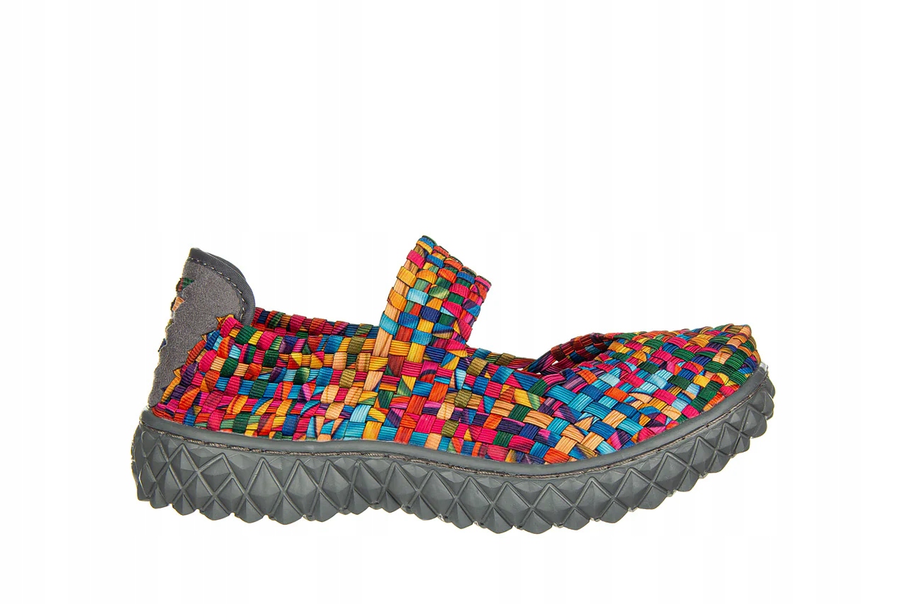 Półbuty Damskie Rock Over Rainbow Mix Miękkie Elastyczne Buty r.38