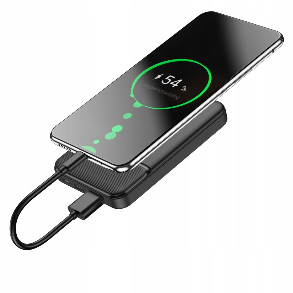 MAŁY SZYBKI POWERBANK 5000 mAh Quick Charge GRATIS Kolor czarny