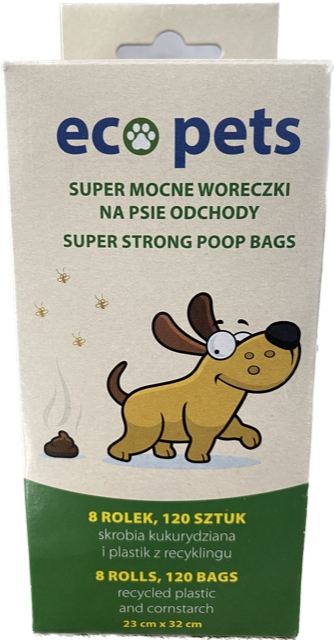 

eco pets eko worki na odchody 120szt (8 rolek)