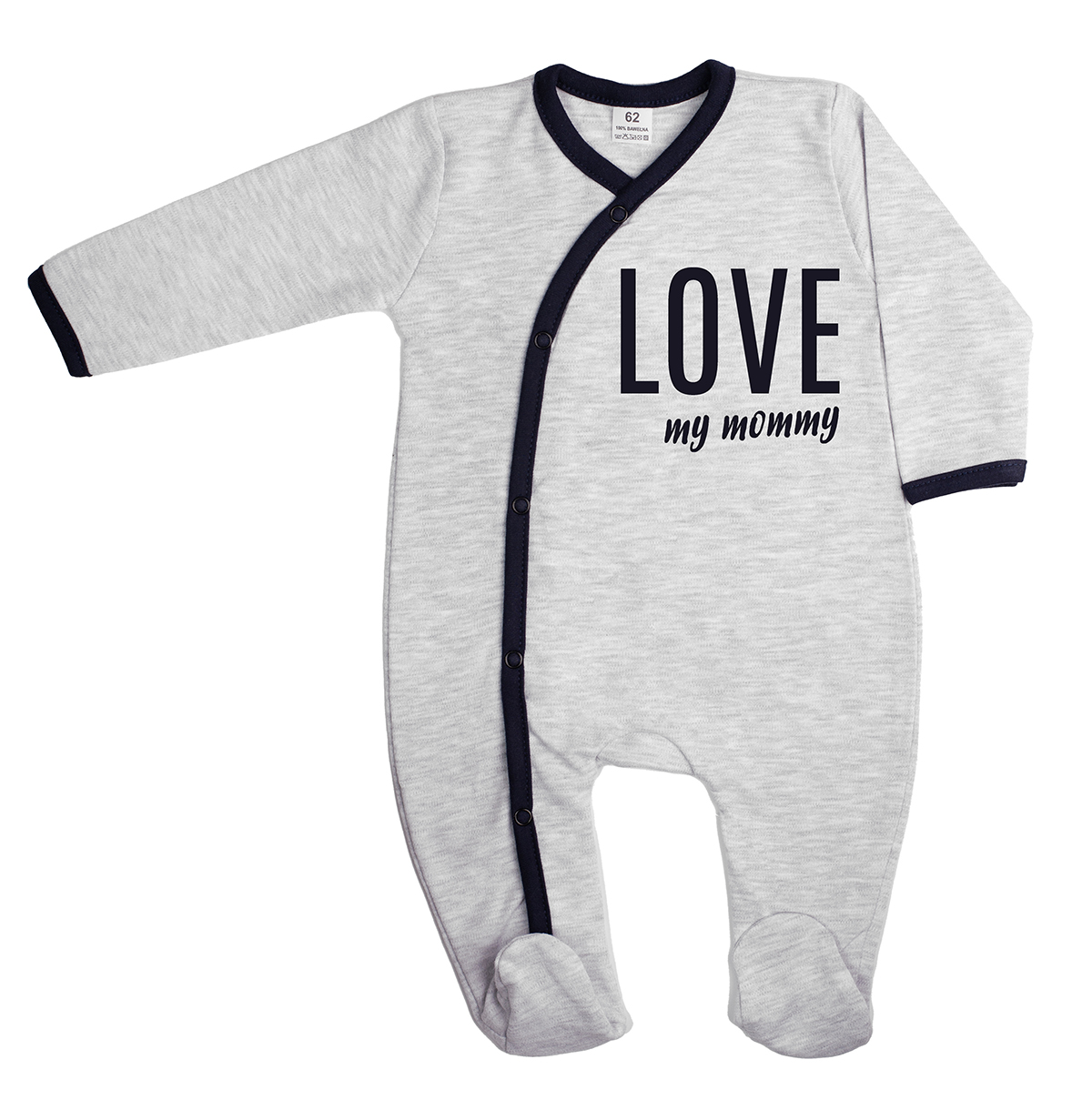 

Pajac Niemowlęcy Rozpinany Pajacyk Love Mommy R 74