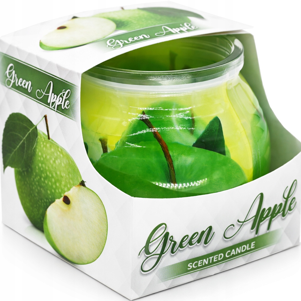 Świeca zapachowa parafinowa Miral 80 g GREEN APPLE ZIELONE JABŁKO
