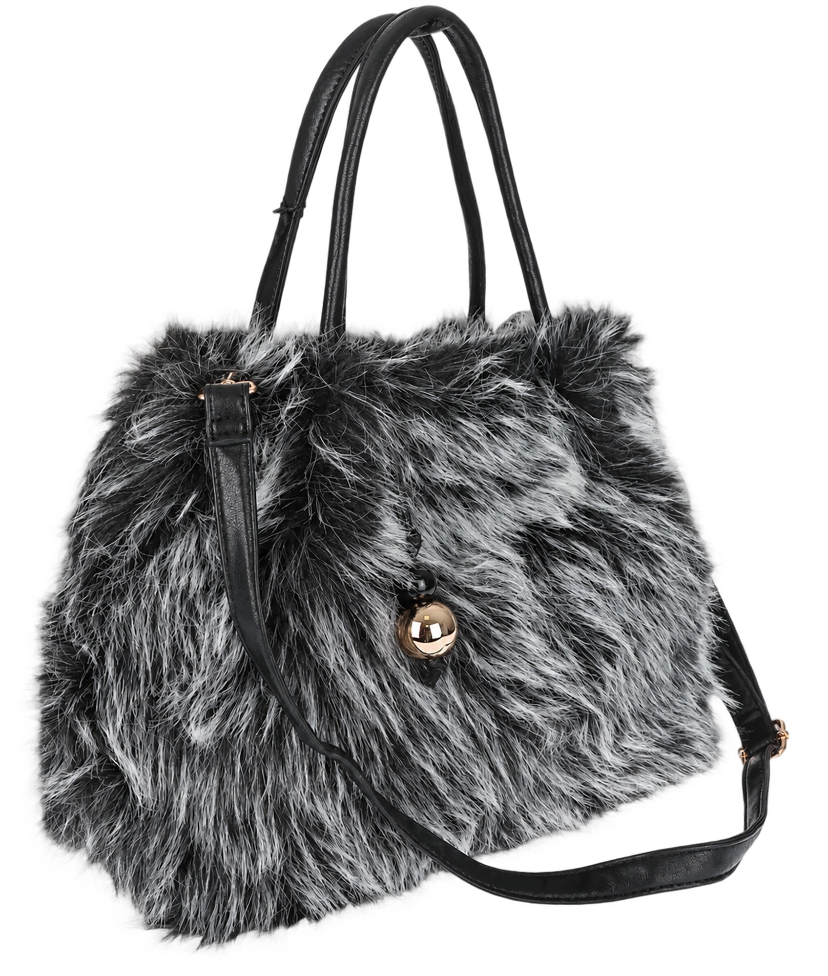 Dámská kabelka Tommasini Kožešinová shopper Prostorná do ruky T3741 Šedá