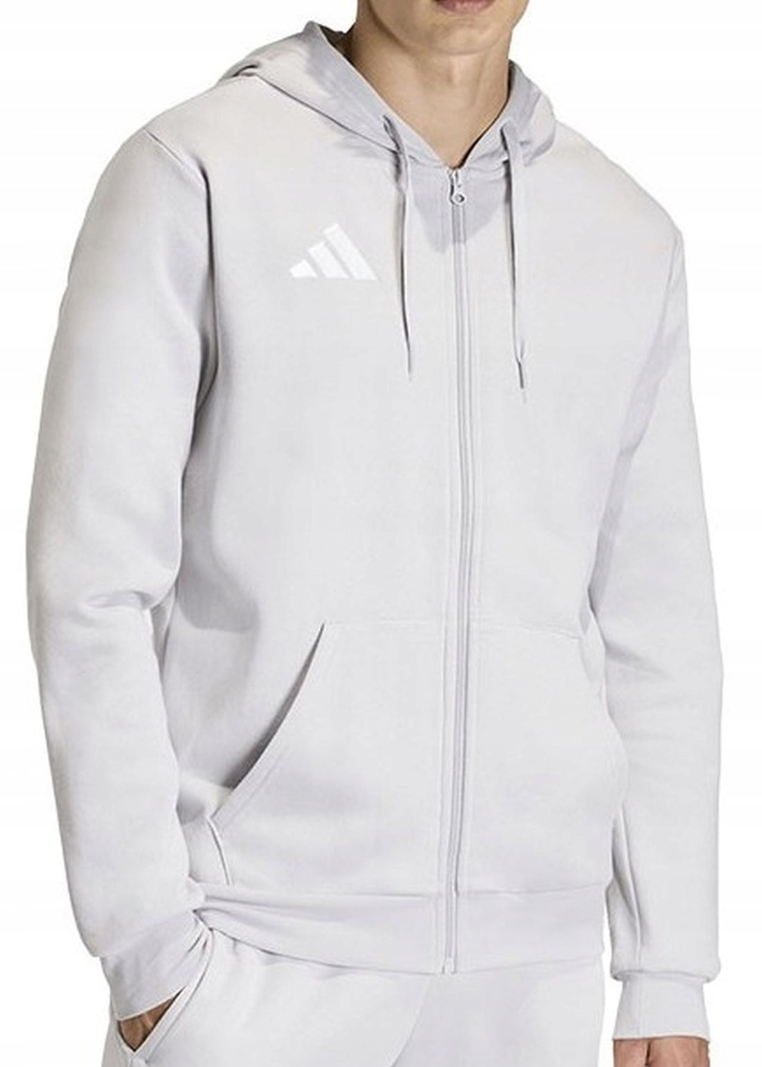 Pánská rozepínací mikina s kapucí Adidas Entrada 26 Full Zip KF5947 Vel. L