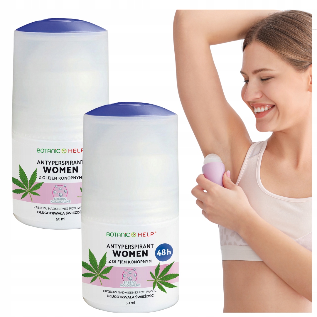 Účinný dámský antiperspirant v kuličce Konopný olej Allantoin 100 ml