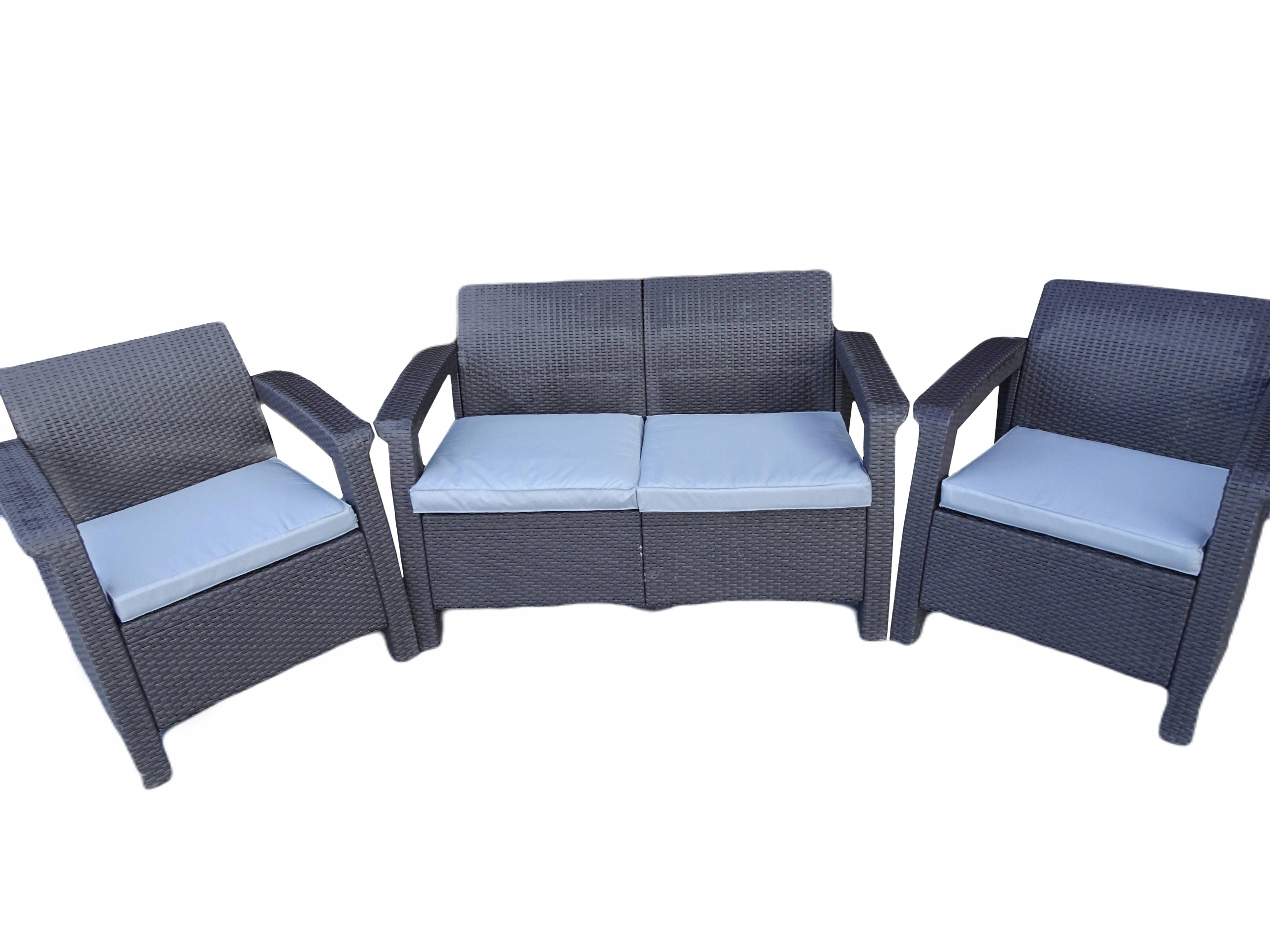 poduszki na Technorattan komplet 4 szt. Szary