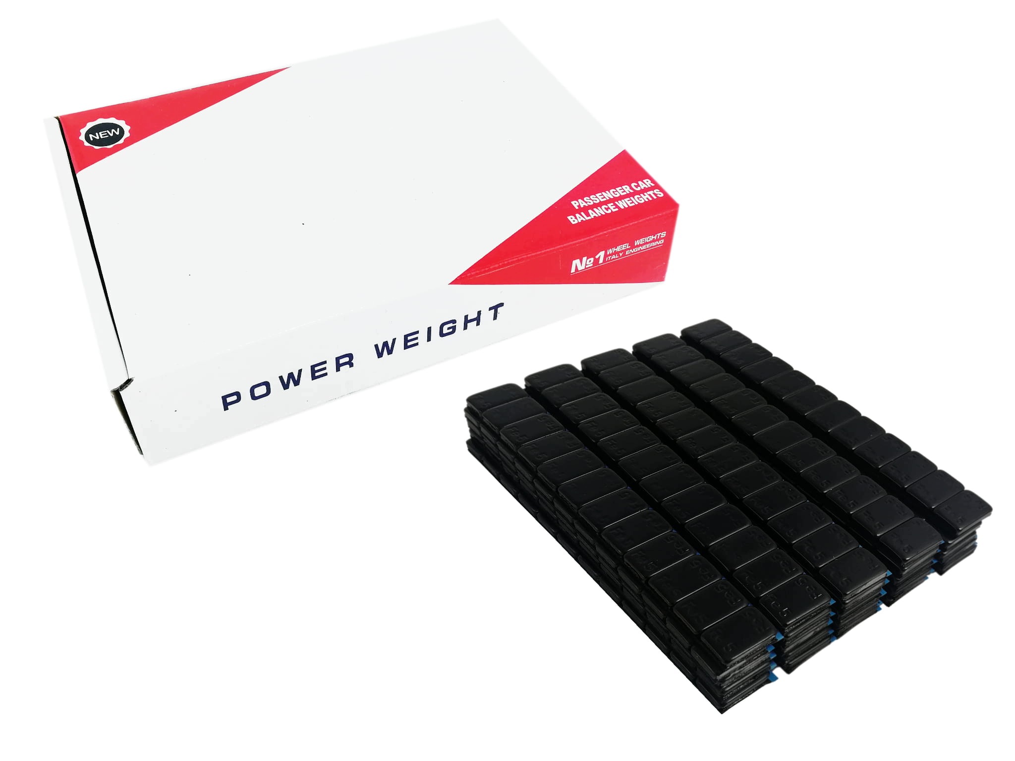 Ciężarki klejone do felg aluminiowych 12x5g Czarne
