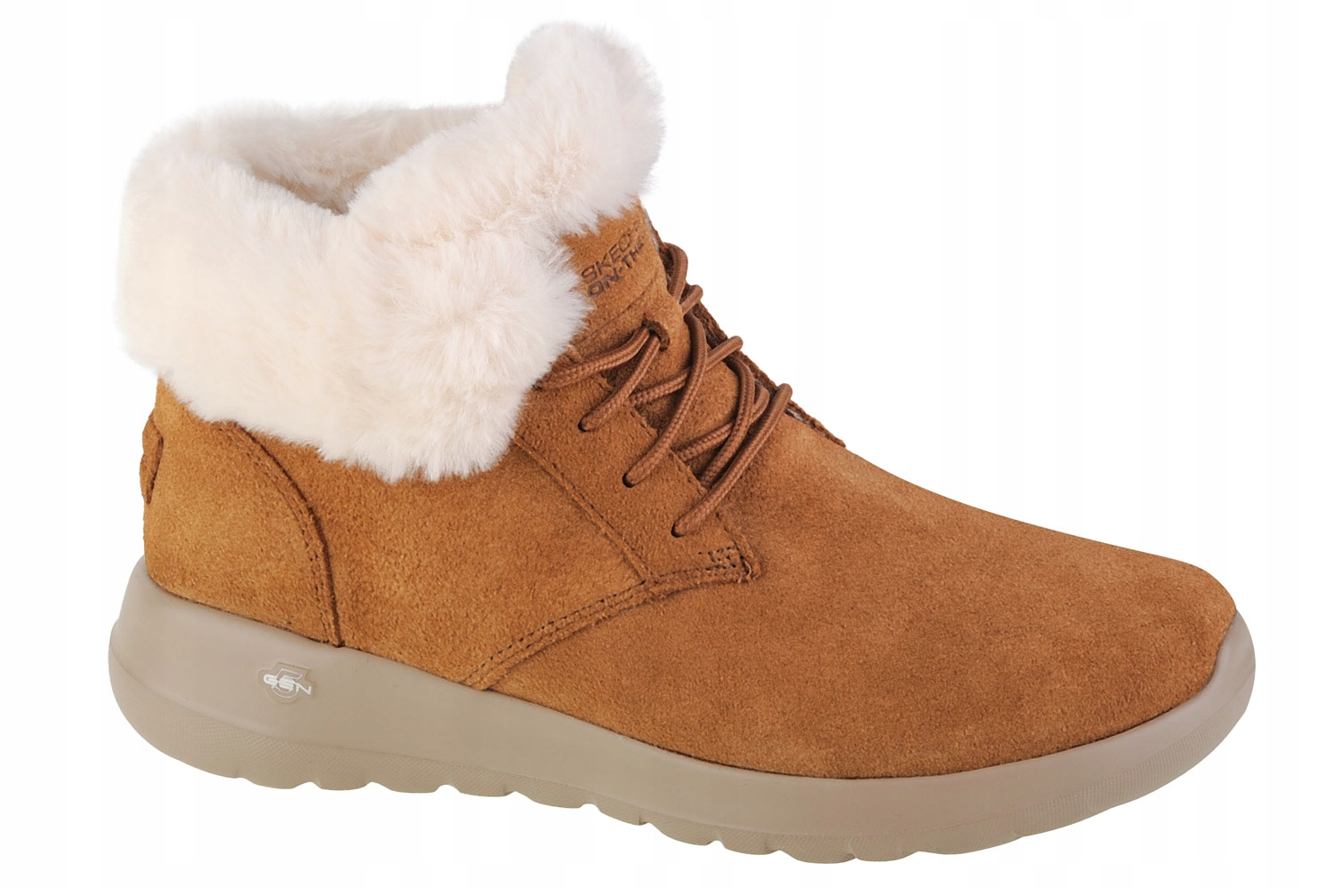 Skechers On The Go Joy Lush [36] Dámské zimní boty Semišové hnědé