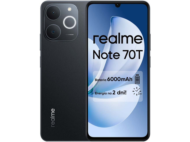 Smartfon Realme Note 70T 4/256GB 6.74” 90Hz Czarny
