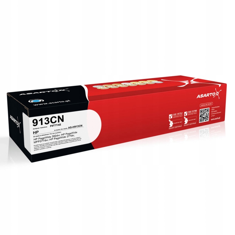 Tusz Asarto do Hp 913CN F6T77AE 3000 str. cyan
