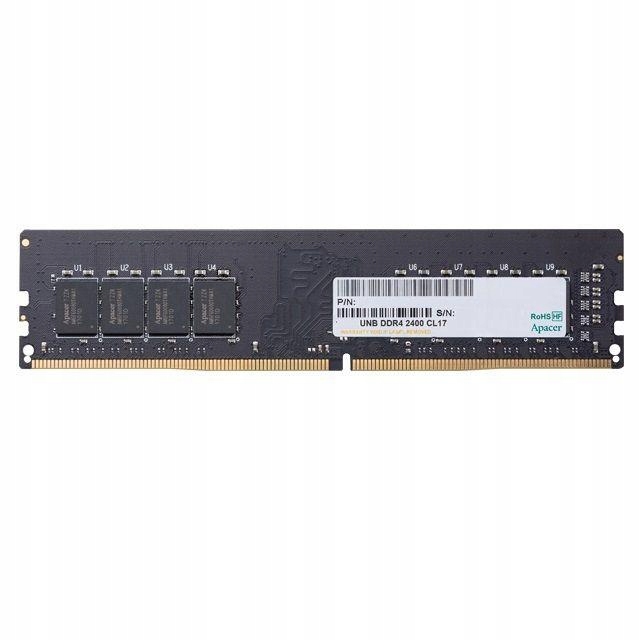 

Pamięć DDR4 Apacer 8GB (1x8GB) 2400MHz CL17 1,2V