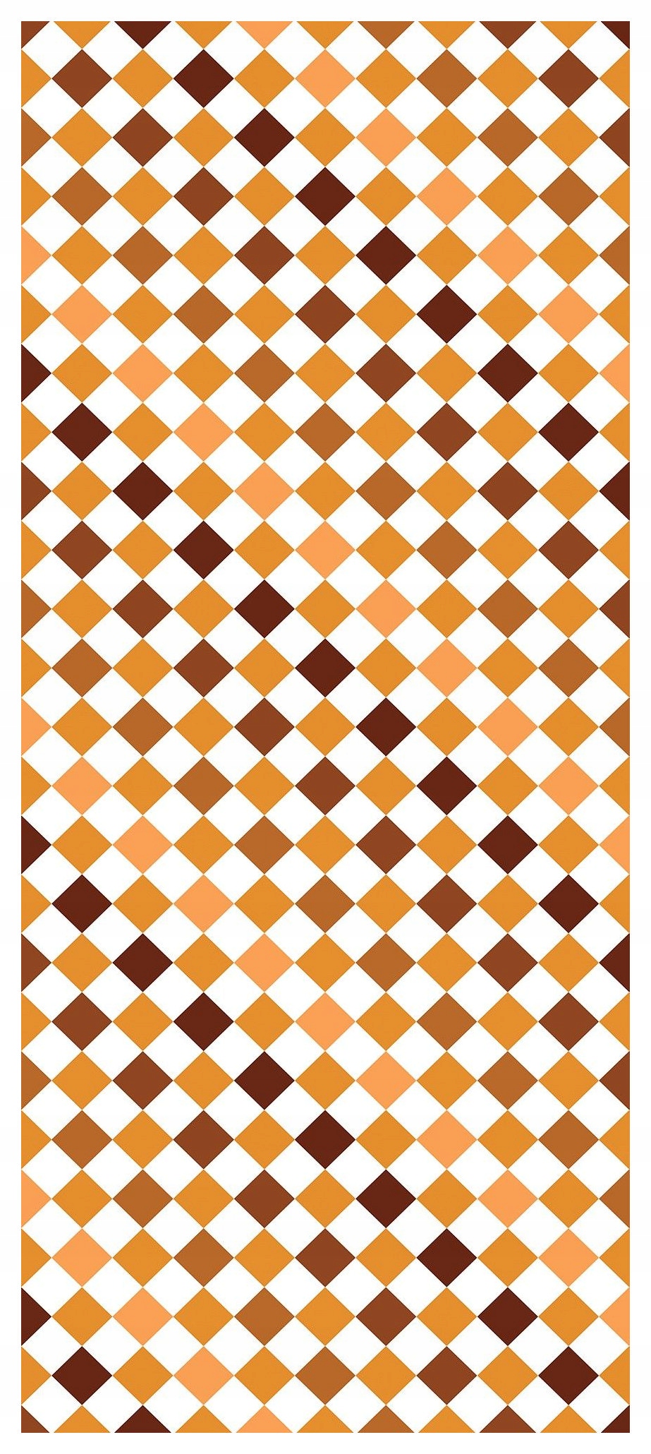 Samolepka Fototapeta Geometrický vzor v odstínech hnědé a oranžové 91x211