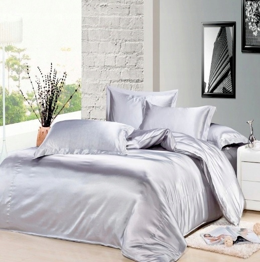 Hodvábna Posteľná Bielizeň 160x200 +2x 70x80 Prikrývka Vankúš