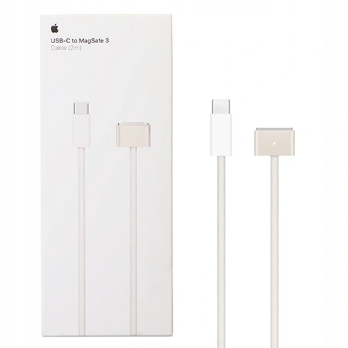 Nowy Kabel Przewód Apple Macbook Usb-c Magsafe 3 2M Starlight