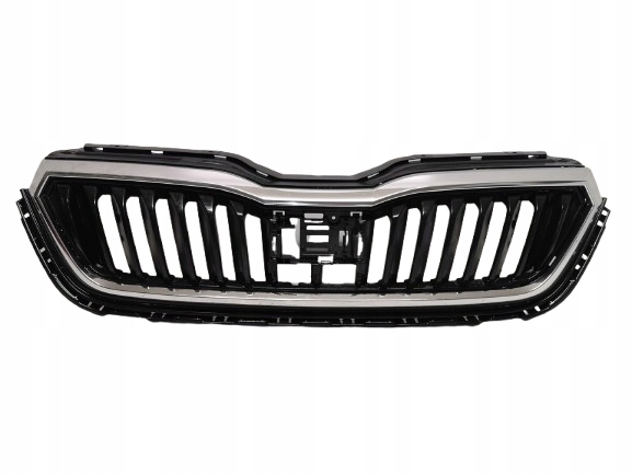 SKODA SCALA 19- ATRAPA GRILL GRIL CZARNY + RAMKA CHROM 657853653 CAŁY ŁADNY