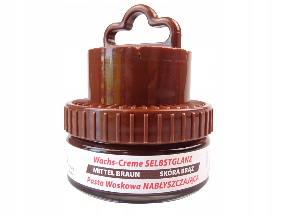 

Pasta krem do butów Nabłyszczająca brązowa Palc